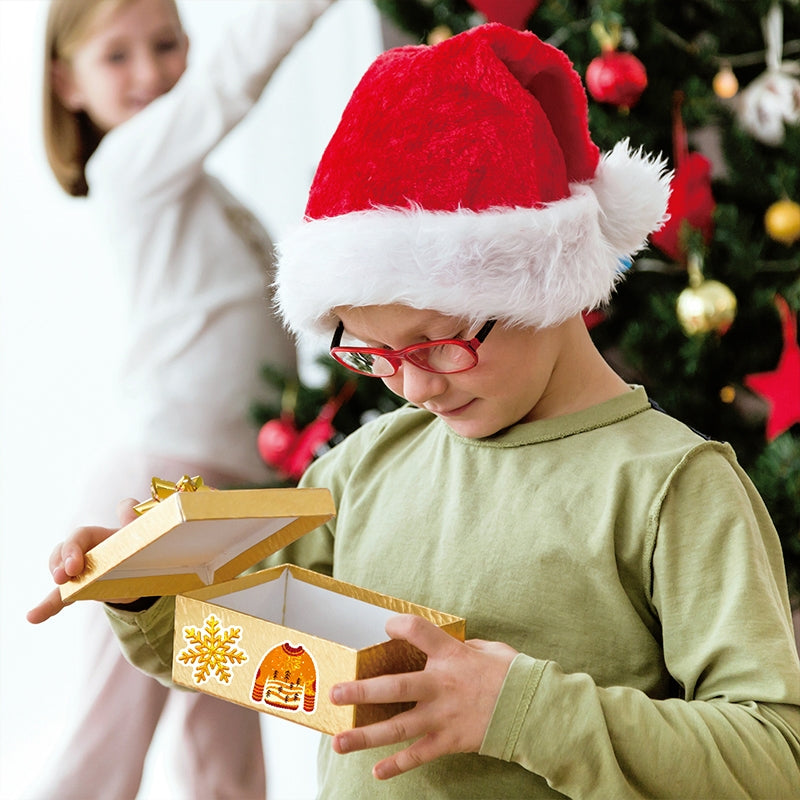 Christmas Holographic Hot Stamping Vinyl Stickers