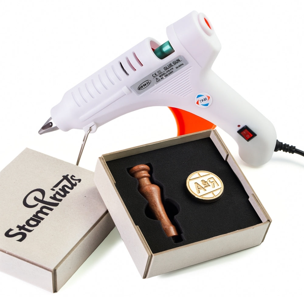 Custom Rose Garland Wedding Monogram Wax Seal Stamp