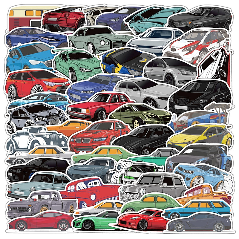 Car Theme Vinyl Stickers