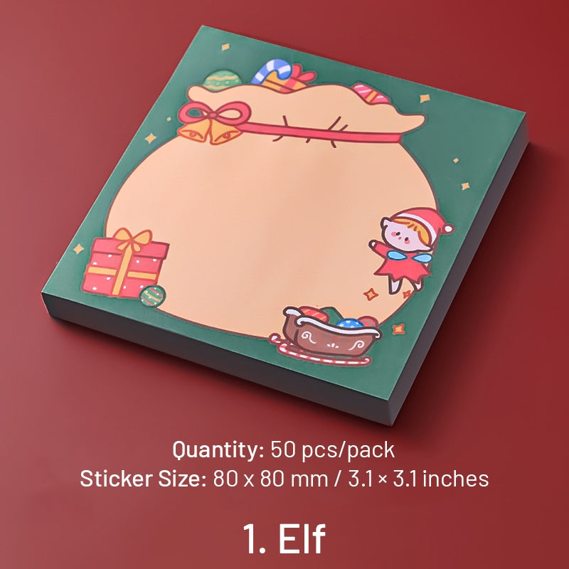 Christmas Cartoon Sticky Notes