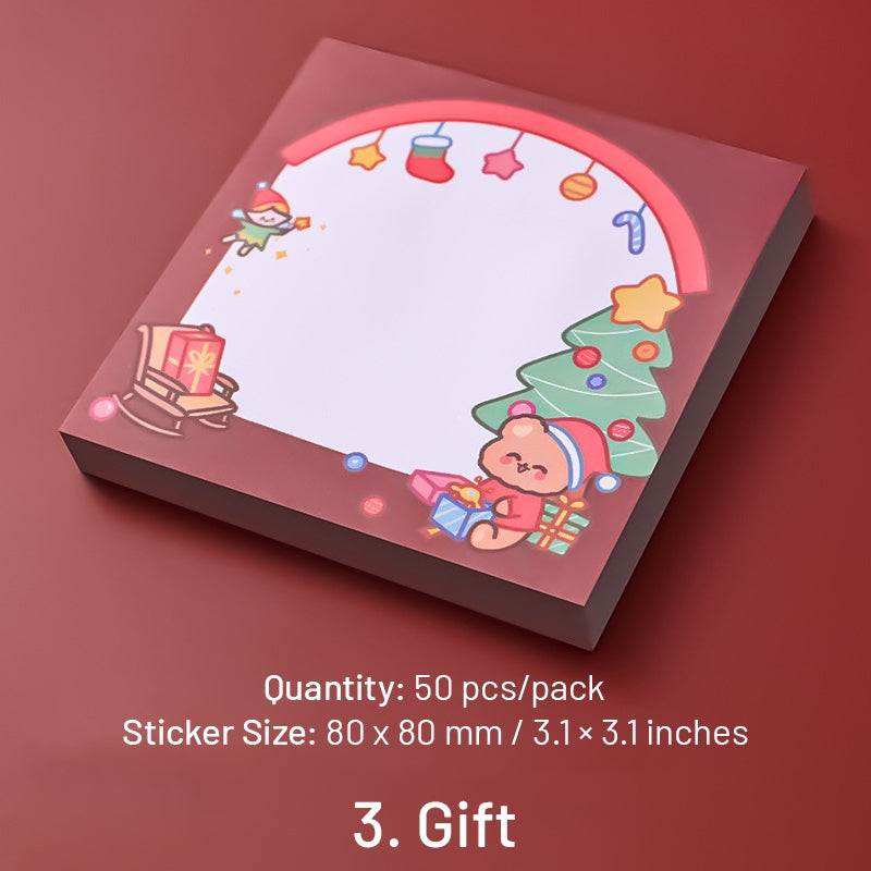 Christmas Cartoon Sticky Notes