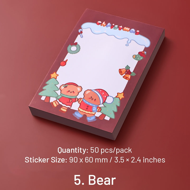 Christmas Cartoon Sticky Notes