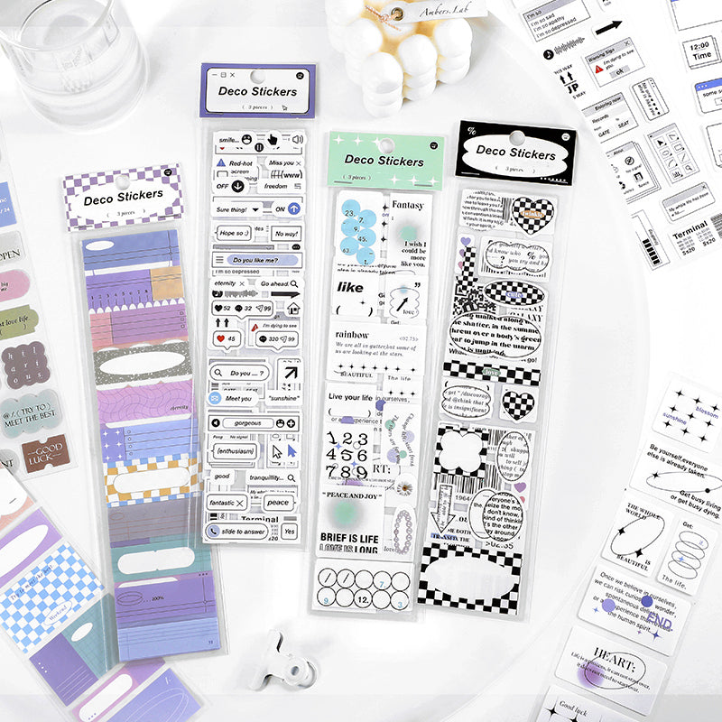 Creative Frame Label Bar Code Adhesive Stickers