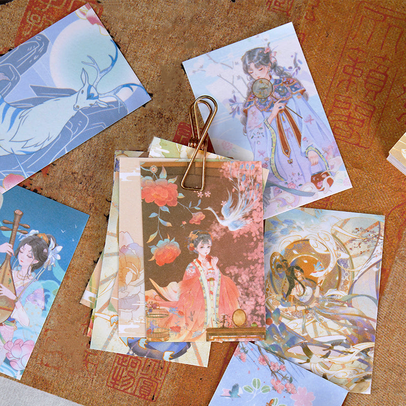 Creative Traditional Chinese Style Beauties Washi Sticker Book
