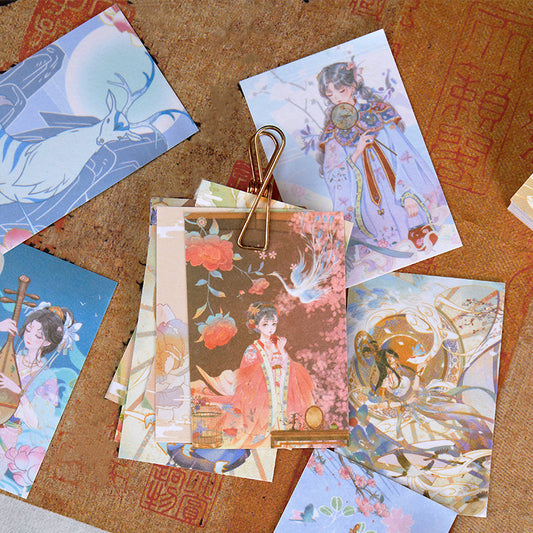 Creative Traditional Chinese Style Beauties Washi Sticker Book