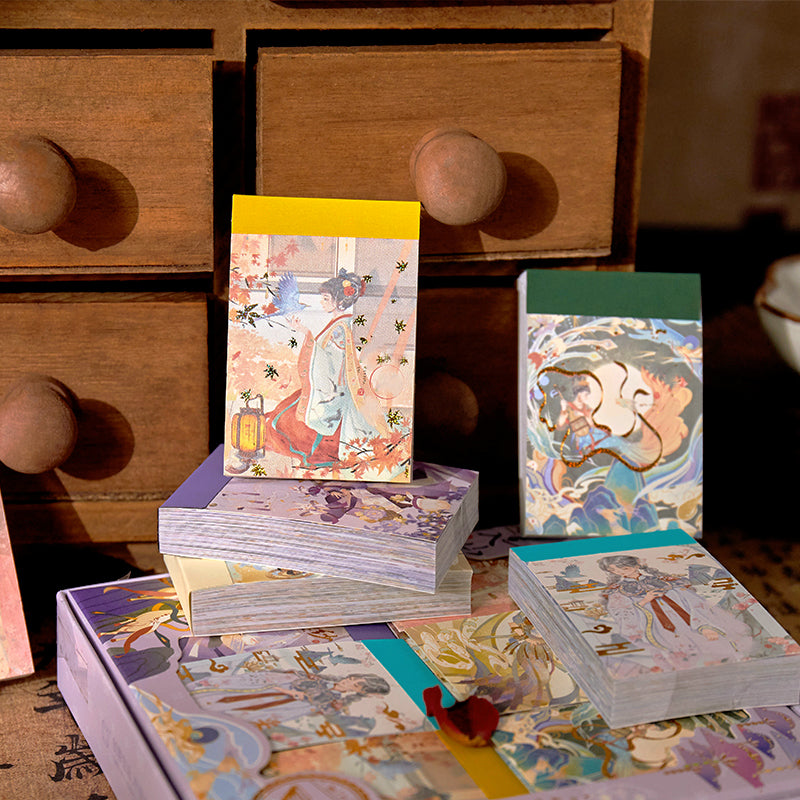 Creative Traditional Chinese Style Beauties Washi Sticker Book