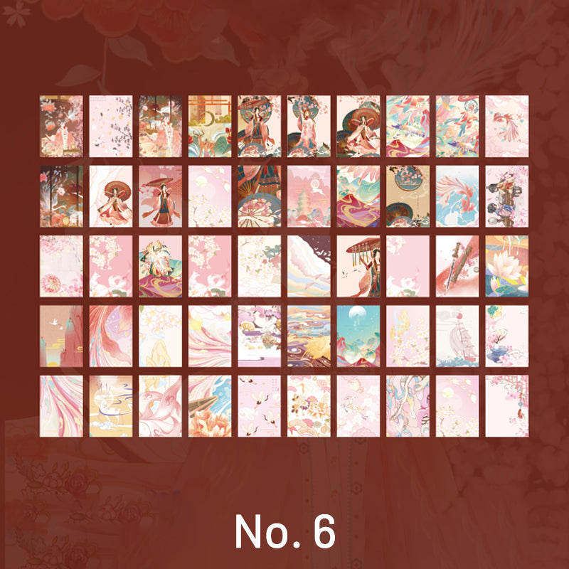 Creative Traditional Chinese Style Beauties Washi Sticker Book
