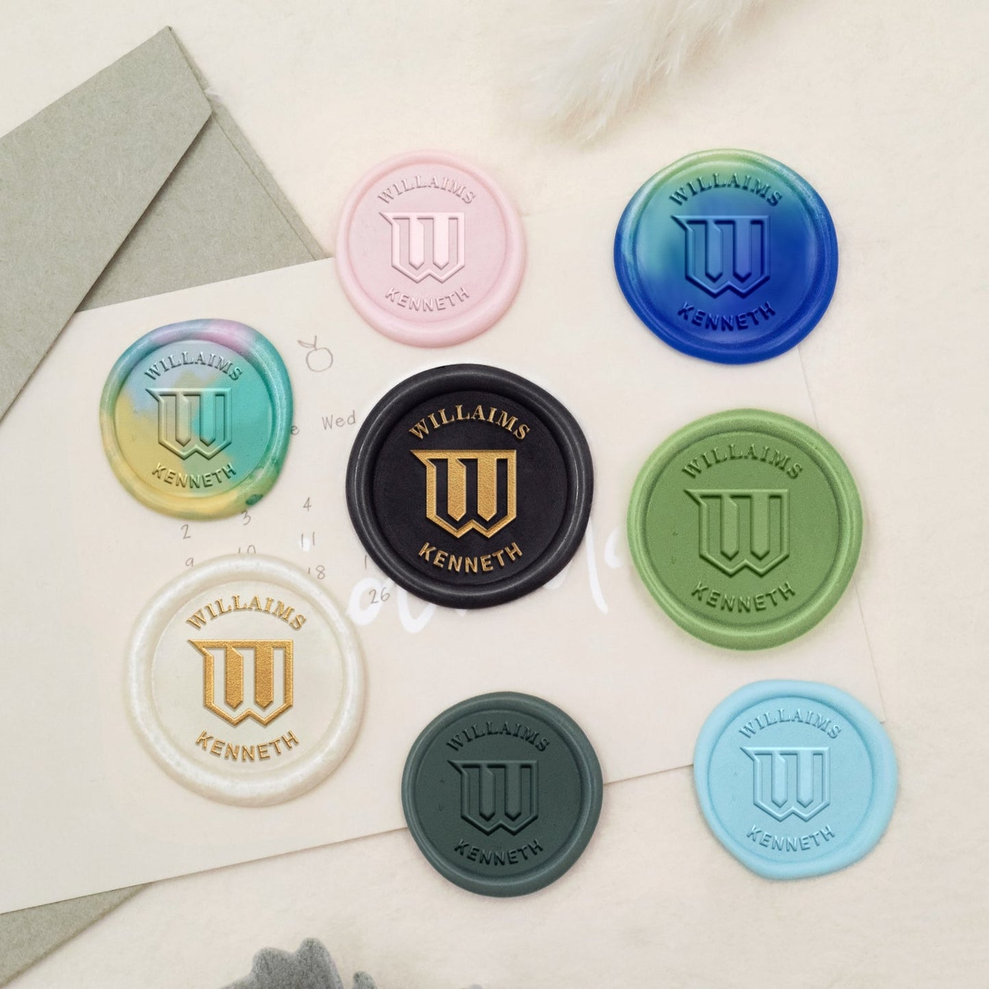 Custom Logo Font Name Wax Seal Stamp