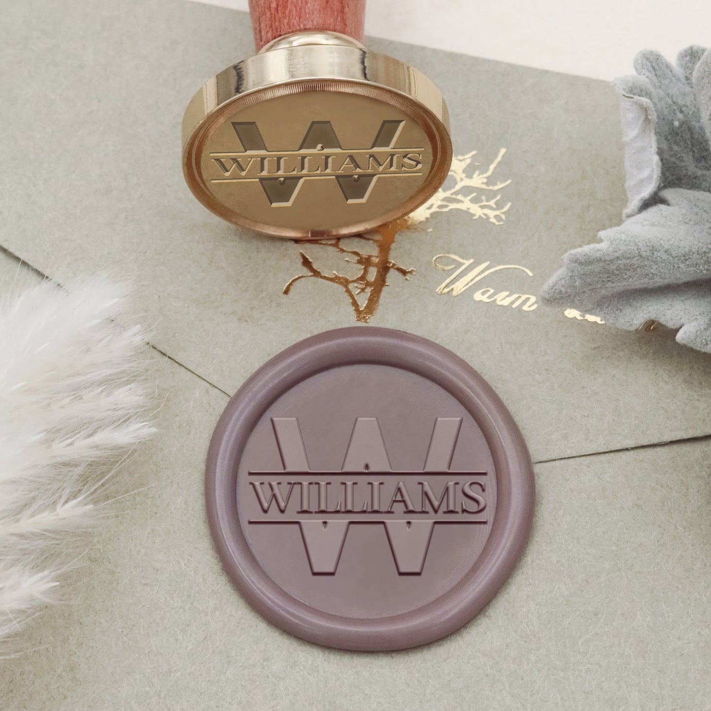 Custom Banner Name Wax Seal Stamp