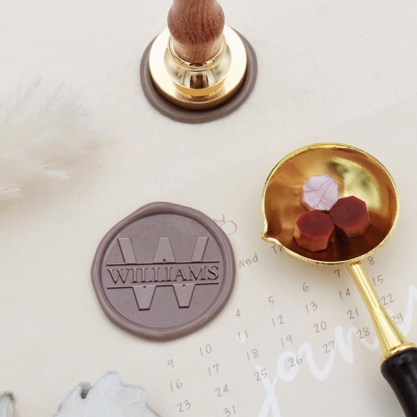 Custom Banner Name Wax Seal Stamp