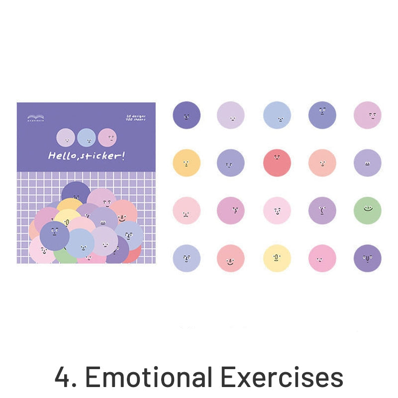 Cute Mood Monster Glossy Clear Transparent Sticker Pack