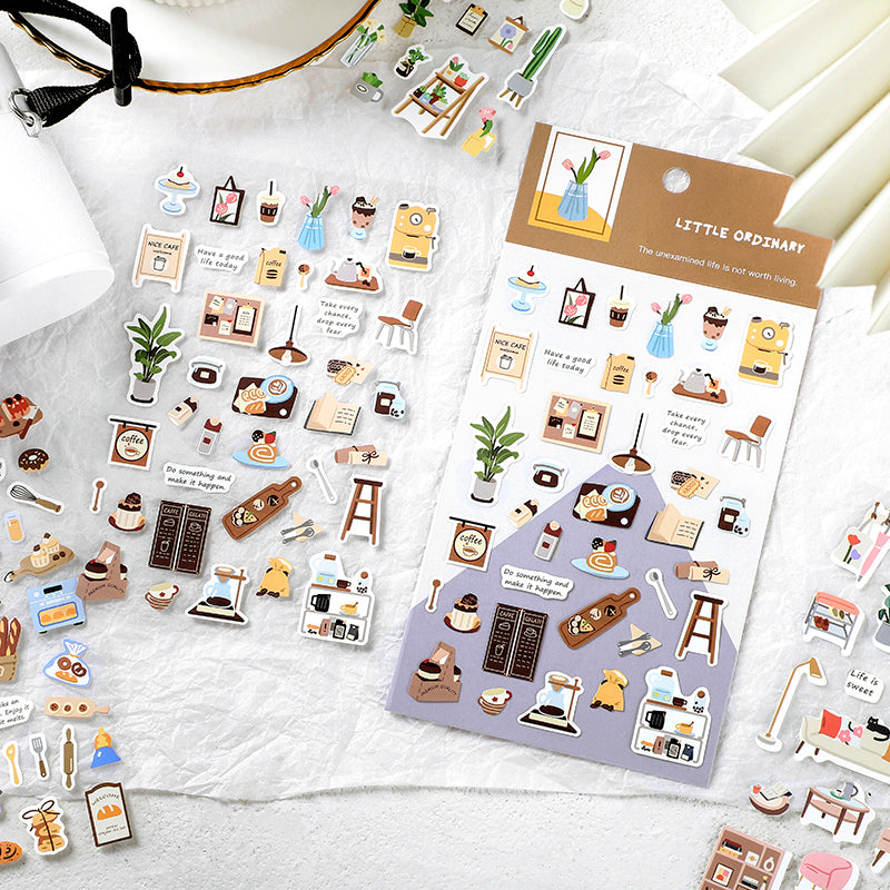 Daily Objects Small Designs Self-Adhesive Stickers