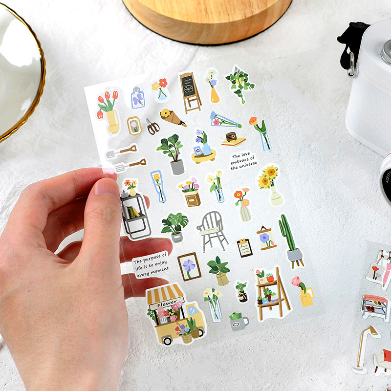 Daily Objects Small Designs Self-Adhesive Stickers