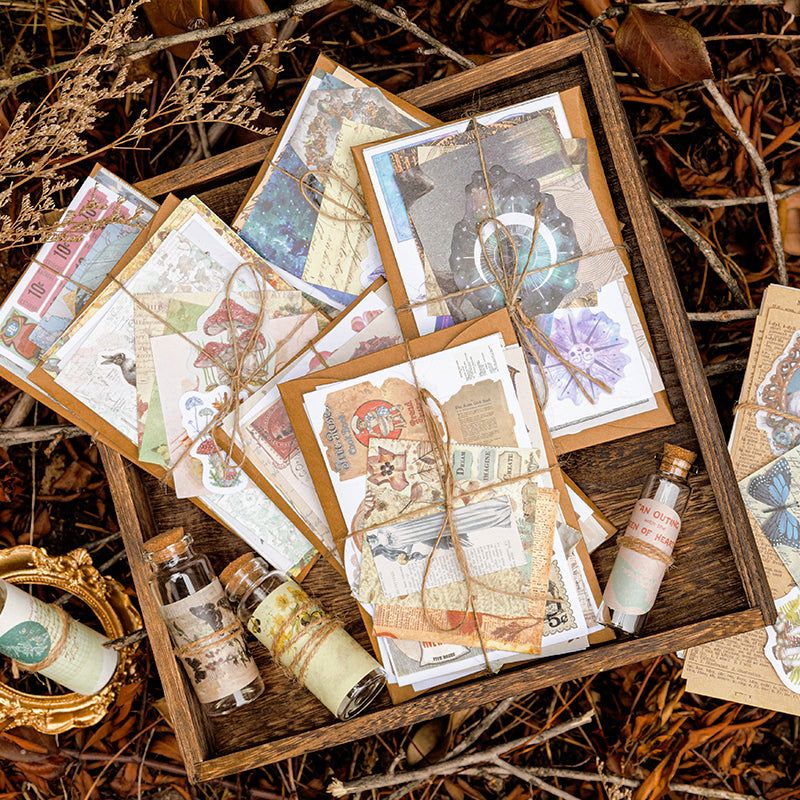 Dream Dance Vintage Artistic Scrapbook Paper Sticker Pack