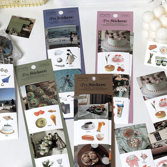 In the World Artistic Scenery Adhesive Stickers