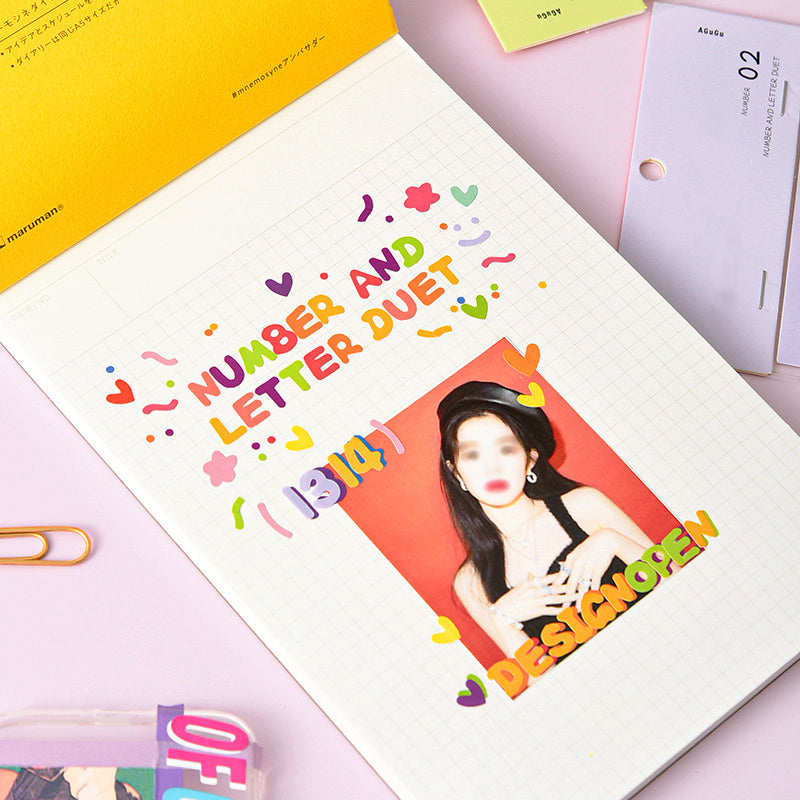 Numbers & Letters Duet DIY Adhesive Stickers