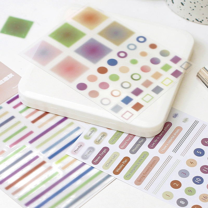 Out of Focus Cosmos Simple Hazy Decorative Stickers