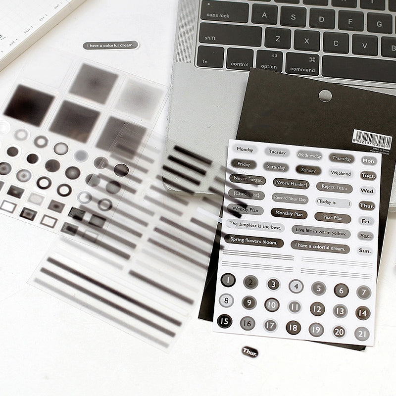 Out of Focus Cosmos Simple Hazy Decorative Stickers