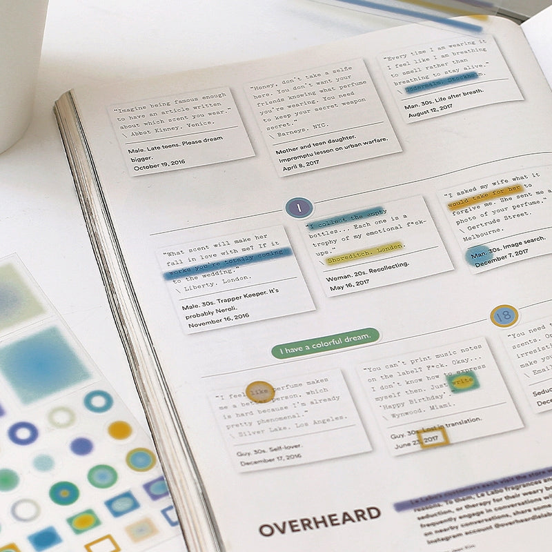 Out of Focus Cosmos Simple Hazy Decorative Stickers