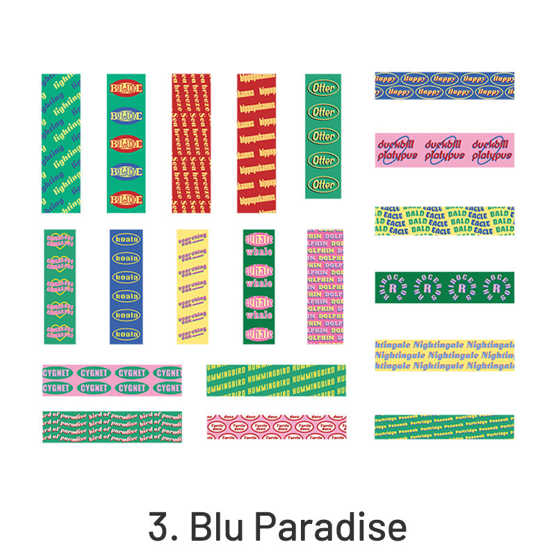 Romantic Past Label Words Self-Adhesive Sticker Pack