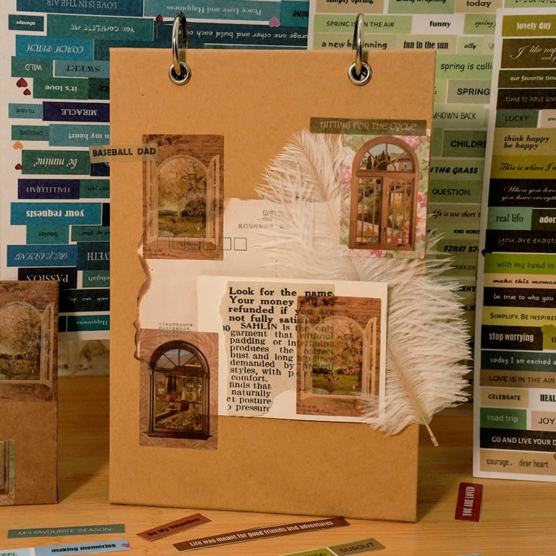 Text and Phrase Washi Stickers