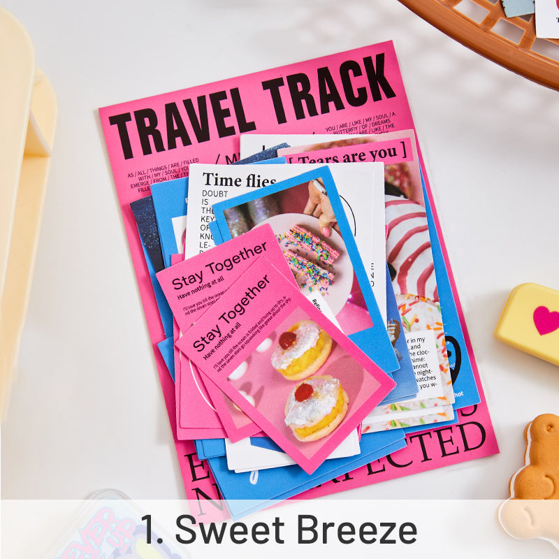 Travel Magazine Style Self-Adhesive Sticker Pack