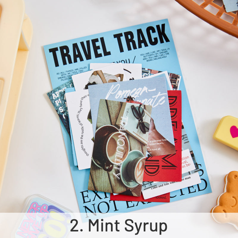 Travel Magazine Style Self-Adhesive Sticker Pack