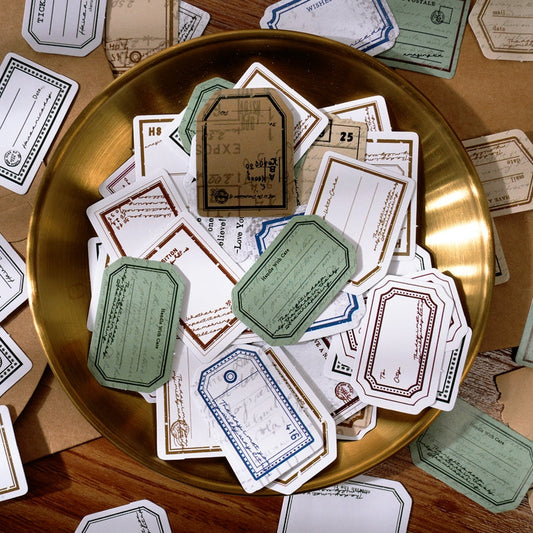 Vintage Label Boxed Stickers