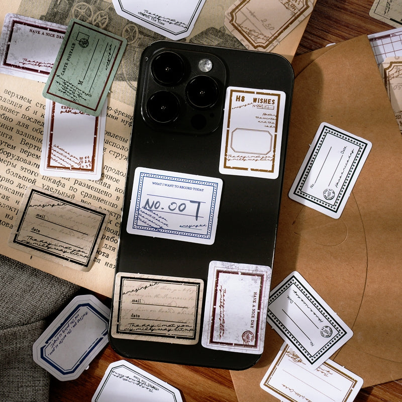Vintage Label Boxed Stickers