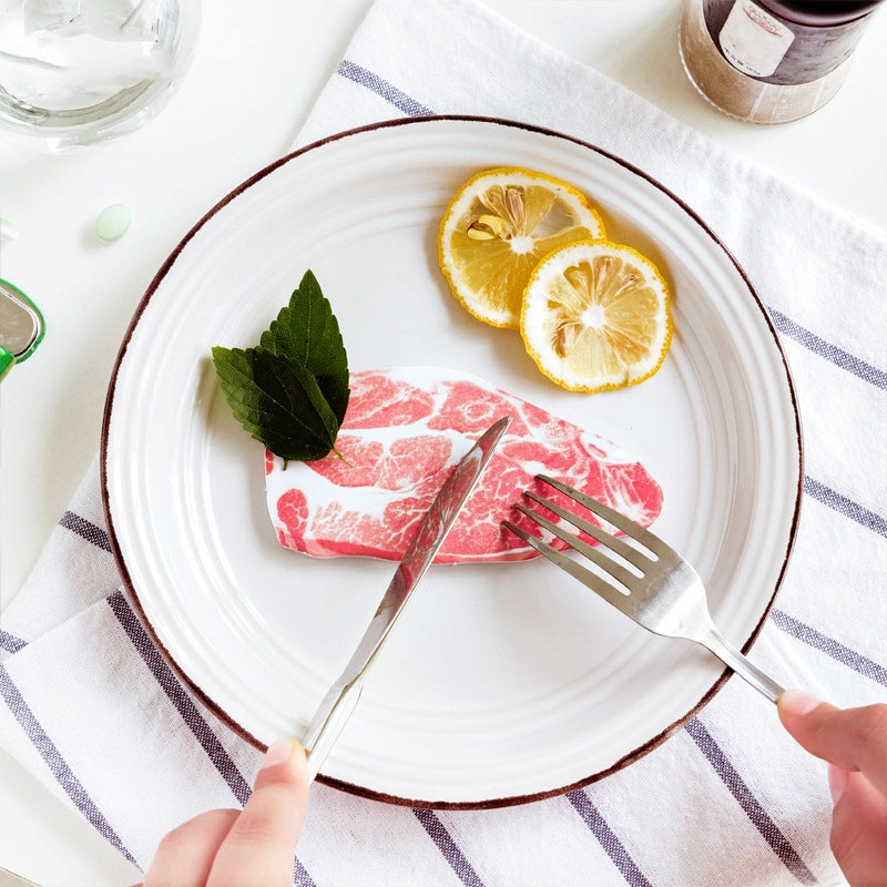 Vivid Artificial Food Two-Side Offset Paper