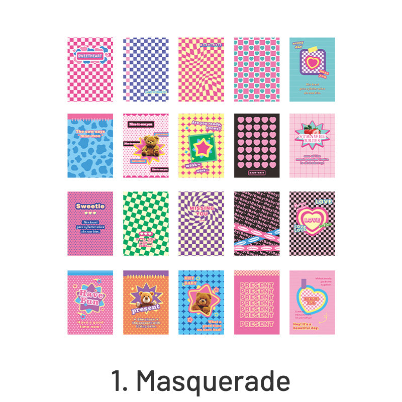 Whimsy Life Adhesive Background Sticker Book