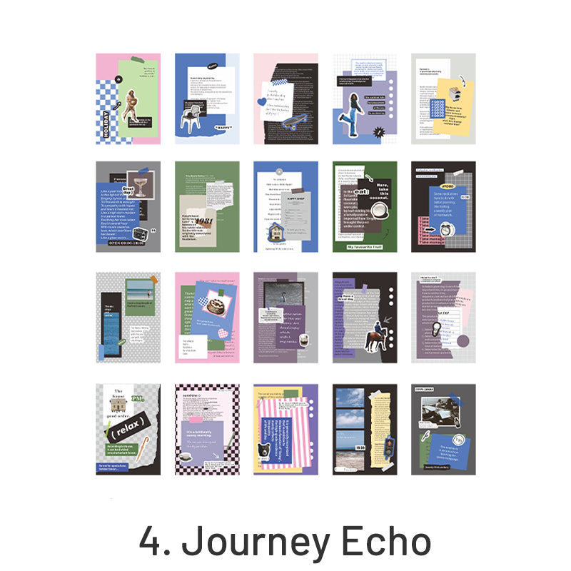 Whimsy Life Adhesive Background Sticker Book