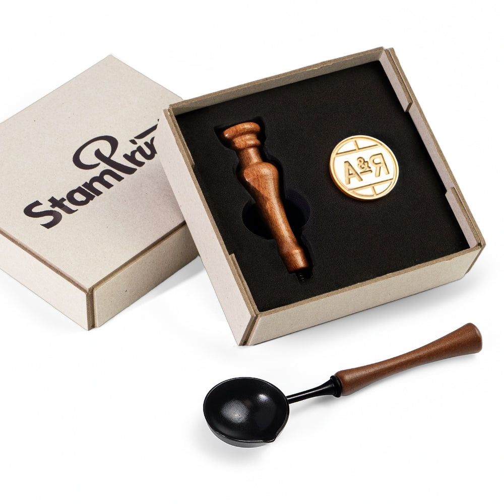 Custom Classic Pattern Name Wax Seal Stamp