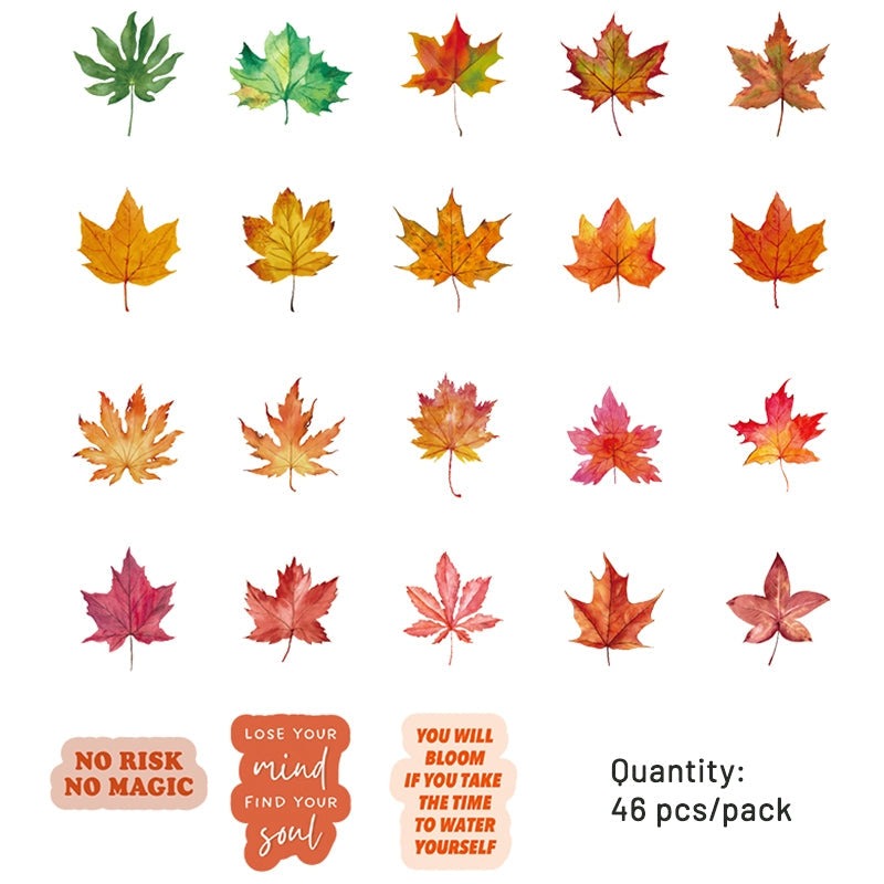 Autumn Leaf Adhesive Stickers
