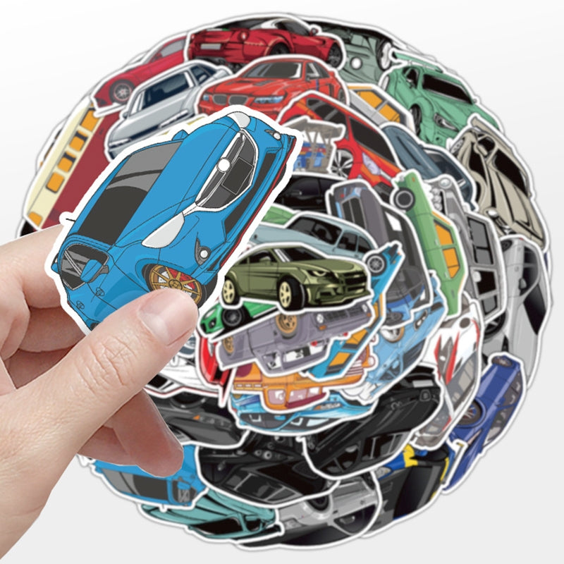 Car Theme Vinyl Stickers