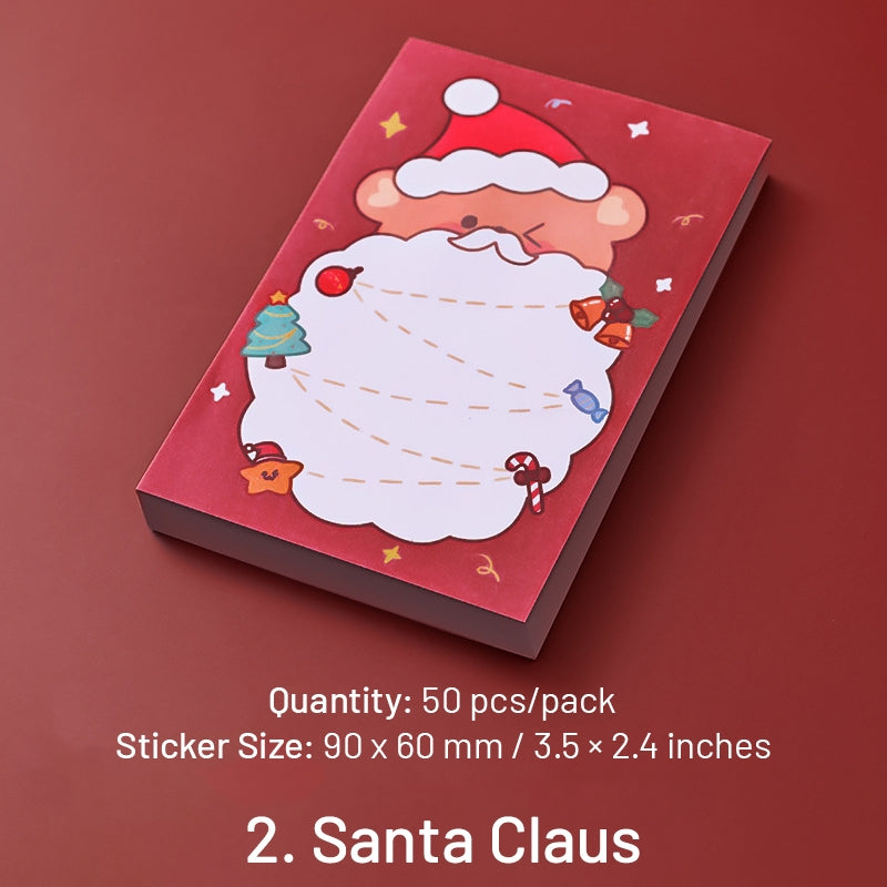 Christmas Cartoon Sticky Notes