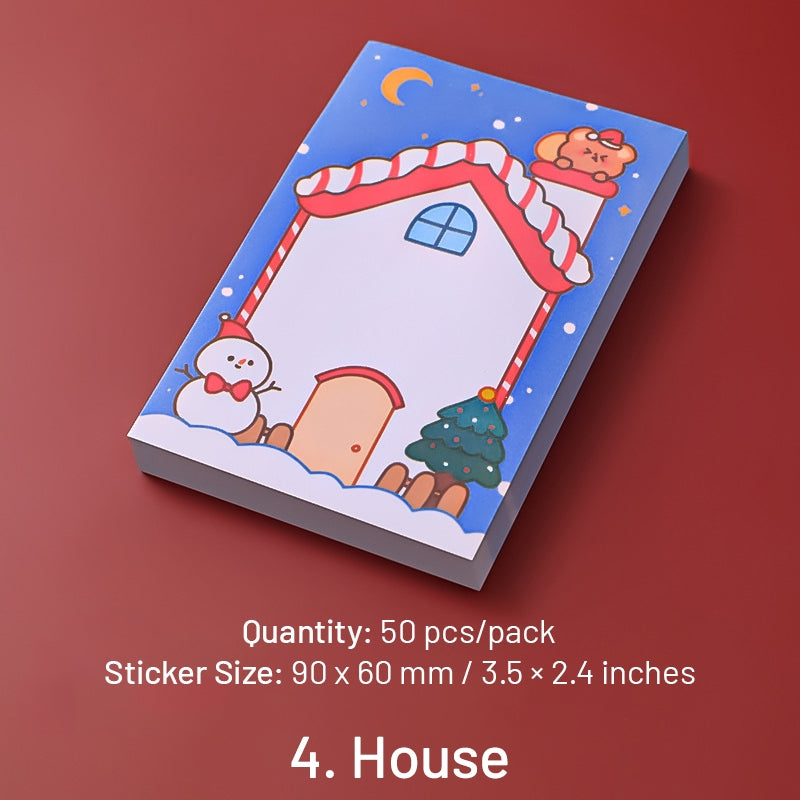 Christmas Cartoon Sticky Notes