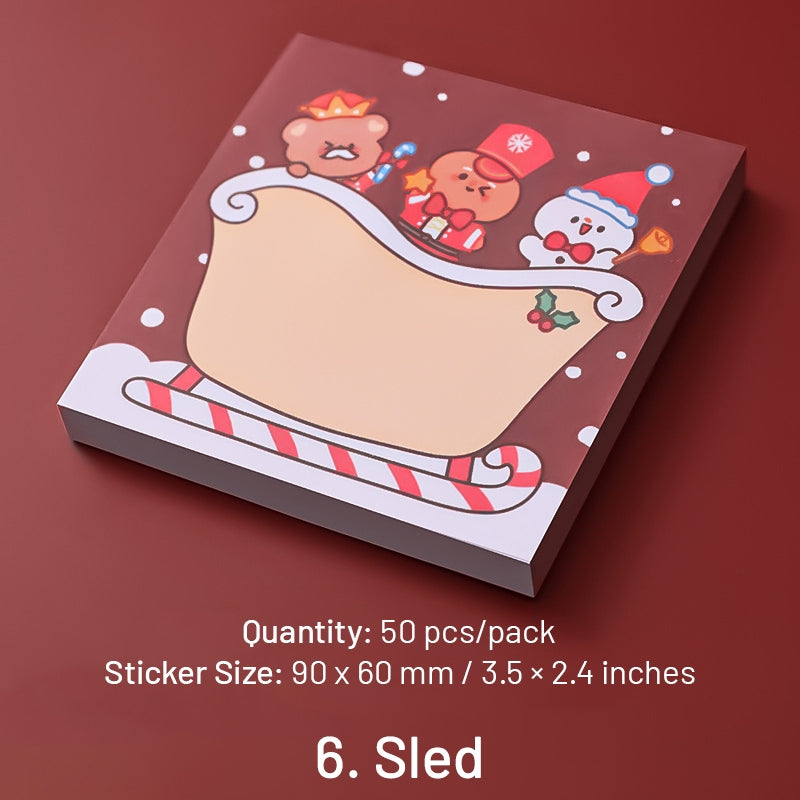 Christmas Cartoon Sticky Notes