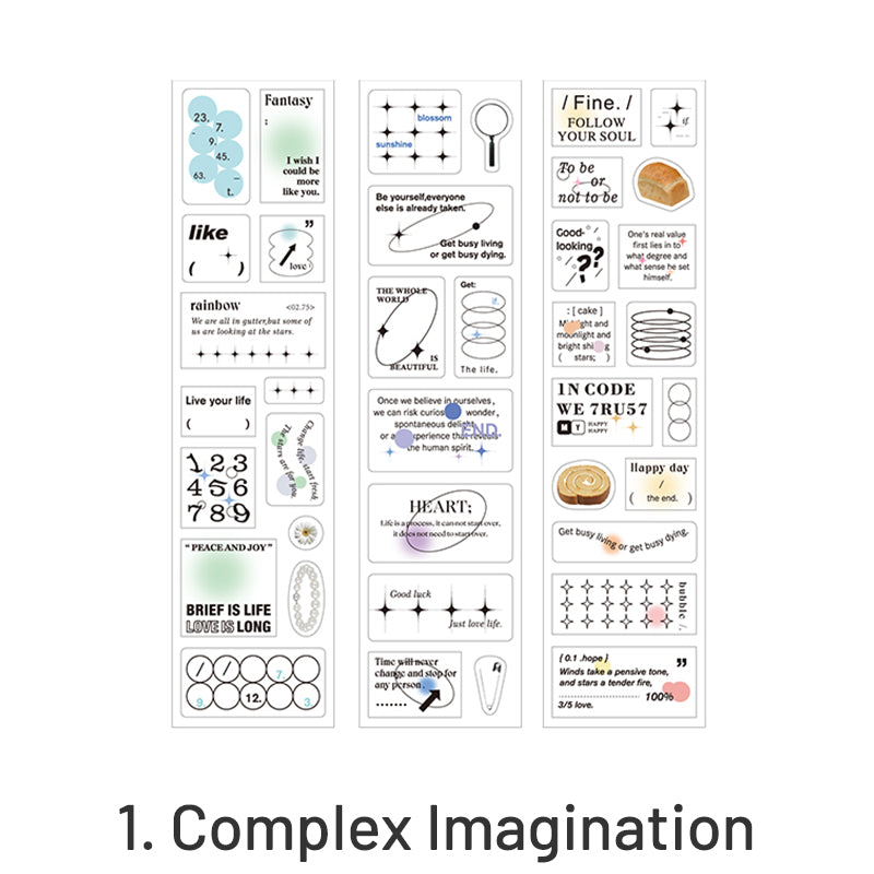 Creative Frame Label Bar Code Adhesive Stickers