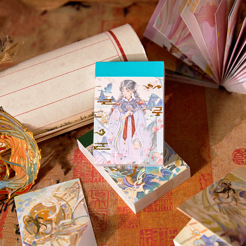 Creative Traditional Chinese Style Beauties Washi Sticker Book