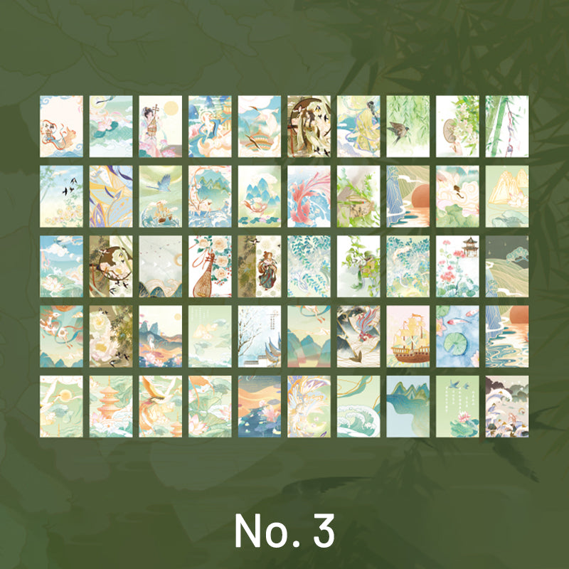 Creative Traditional Chinese Style Beauties Washi Sticker Book