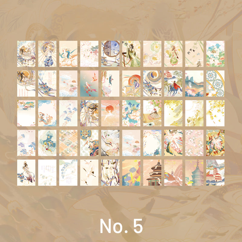 Creative Traditional Chinese Style Beauties Washi Sticker Book