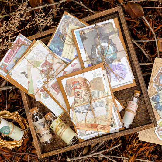 Dream Dance Vintage Artistic Scrapbook Paper Sticker Pack