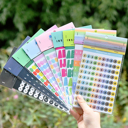 Numbers & Letters Duet DIY Adhesive Stickers