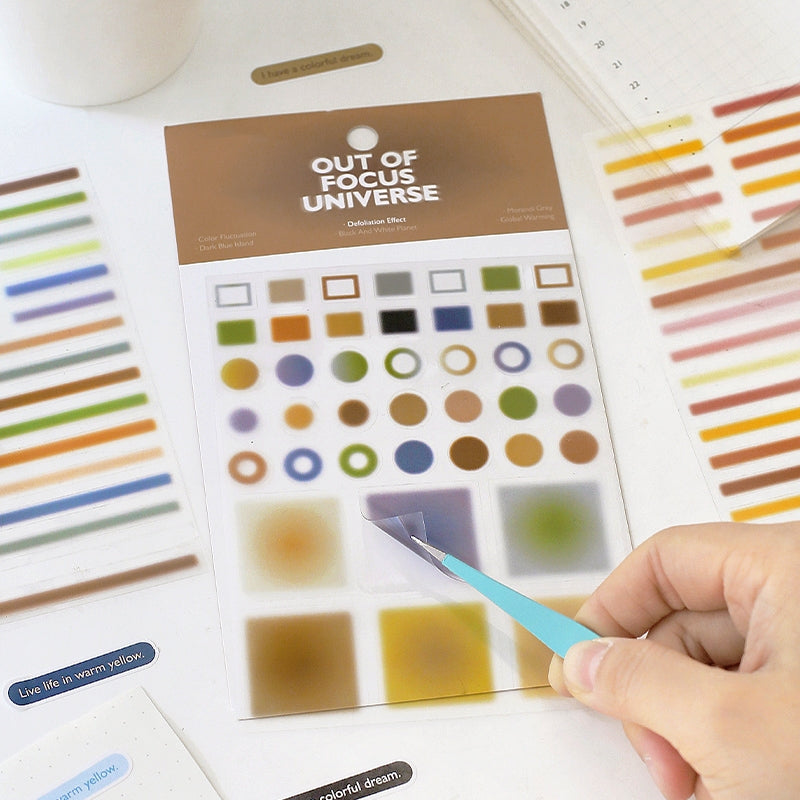 Out of Focus Cosmos Simple Hazy Decorative Stickers