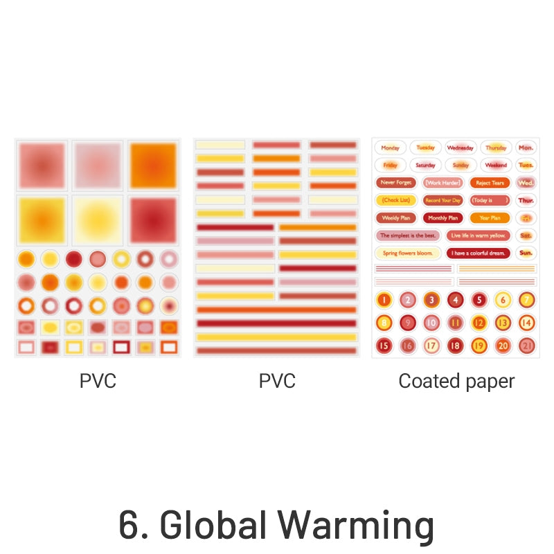 Out of Focus Cosmos Simple Hazy Decorative Stickers