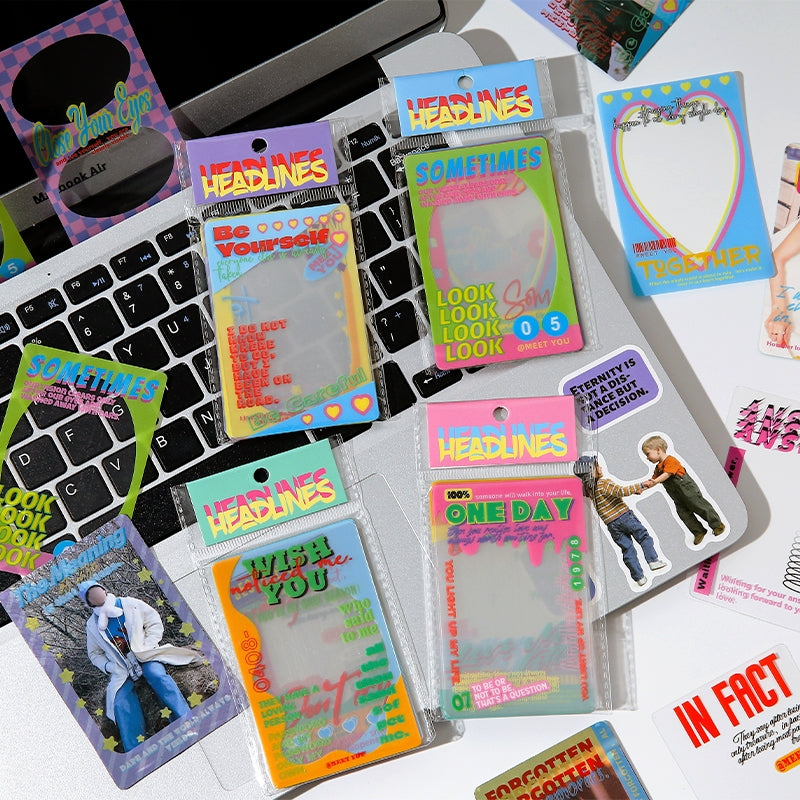 Retro Weekly Magazine Cover Frame Transparent Clear Transparent Stickers