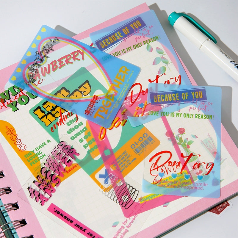 Retro Weekly Magazine Cover Frame Transparent Clear Transparent Stickers