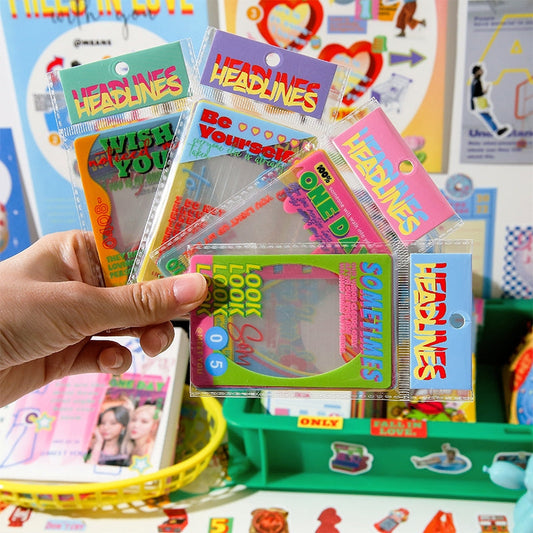 Retro Weekly Magazine Cover Frame Transparent Clear Transparent Stickers