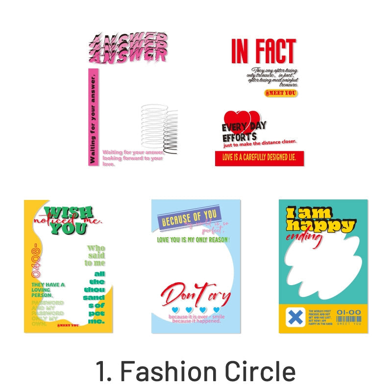 Retro Weekly Magazine Cover Frame Transparent Clear Transparent Stickers